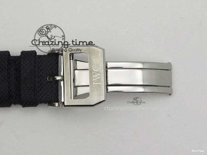 MIROTIME 0417 Durable Big Pilot 5019 Ceramic Case Black Dial Green Markers Asian 23J 7396